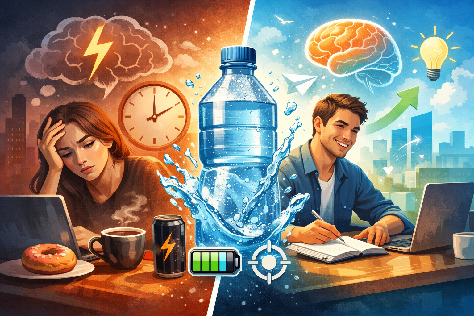 Jak hydratace ovlivňuje energii a soustředění